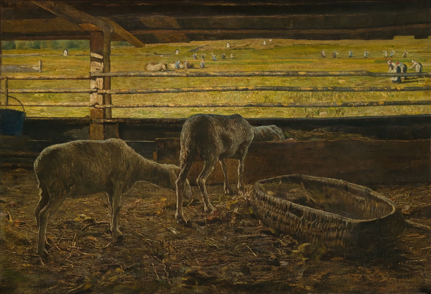 Ovile. Effetto di luce - Musées royaux des Beaux, Arts de Belgique, Bruxelles